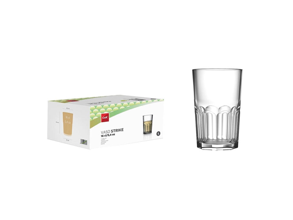 Glass 16 cl. Strike 6-pack