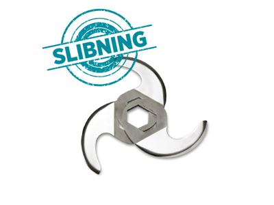 Quick chopper knife sharpened