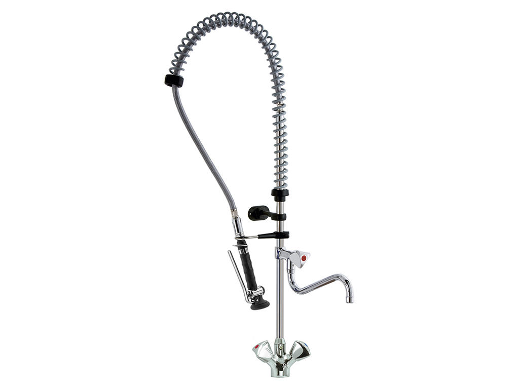 Shower 2 handles with swivel spout