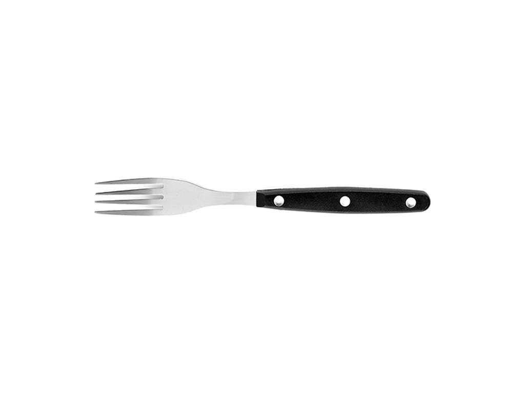 Steak fork 3 rivets black