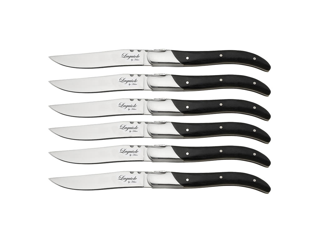 Laguiole Knife Black Ebony 6 pcs.