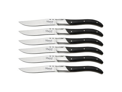 Laguiole Knife Black Ebony 6 pcs.
