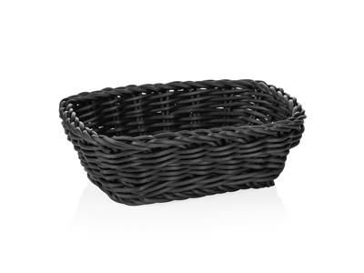 Bread Basket Black 19x13x6 cm Weaver Pro