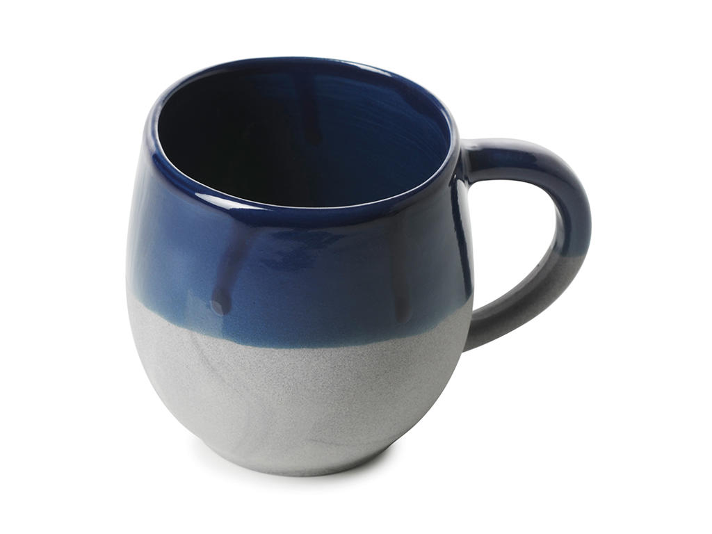 No.W Cup w/Handle 33 cl Blue/Gray