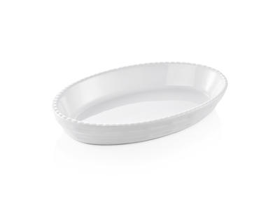 Dish Porcelain White Oval 22x13.5x4 cm
