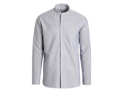 Shirt Light gray Men's modern Oxford