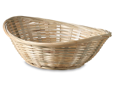 Bread basket oval bamboo 25 x 19 x 6.5