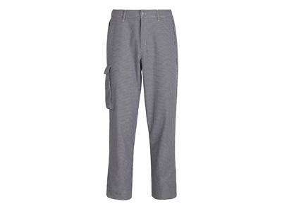 Pants Unisex Black/white with thigh pocket L