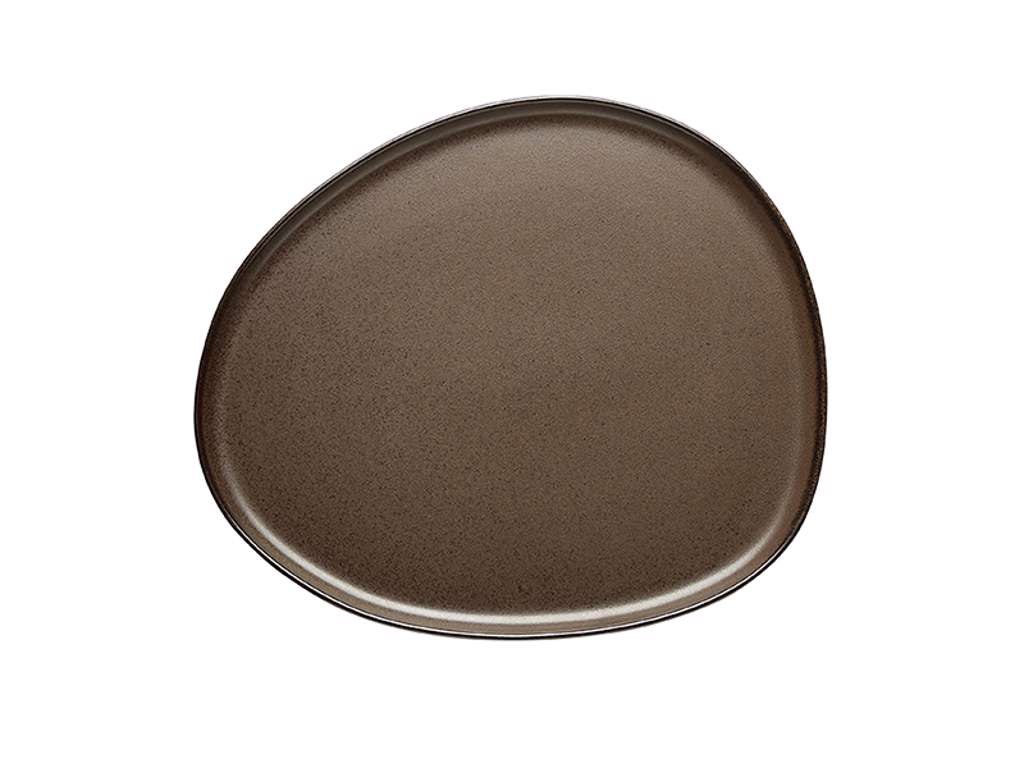 RAW plate 29x25cm Metallic brown