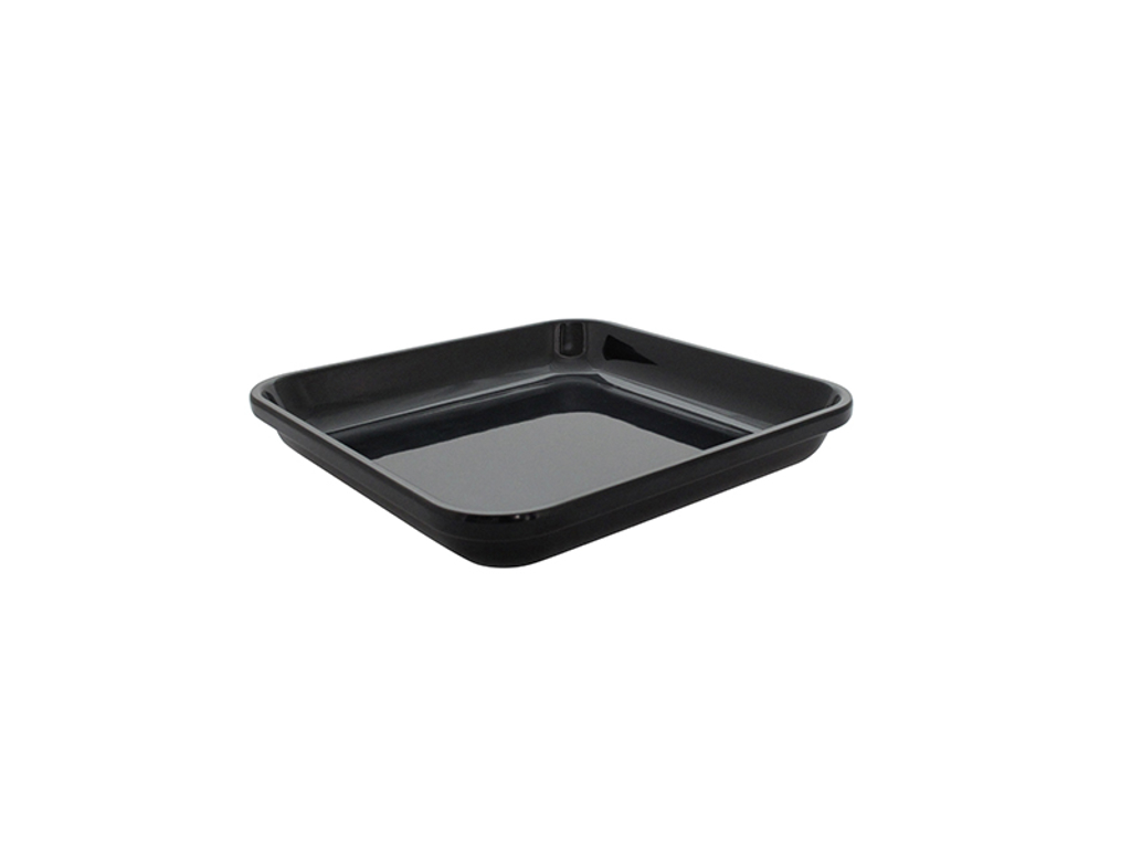 Butcher tray Black melamine 28x28x4.3 cm