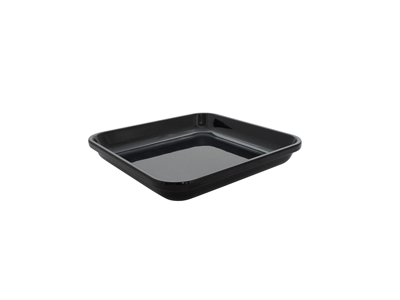 Butcher tray Black melamine 28x28x4.3 cm