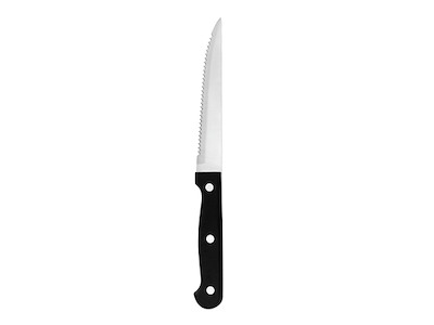 Steak knife 3 rivets black