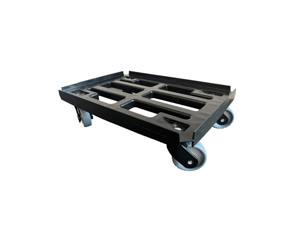 Trolley black with grid 60x40 cm