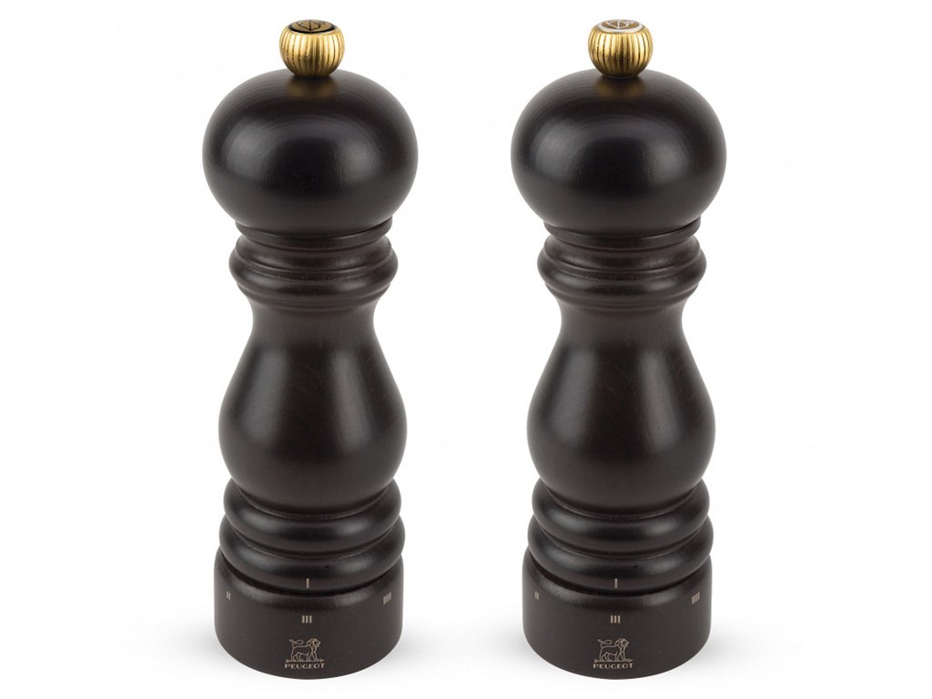 Paris u’Select salt & pepper mills in natural wood in black