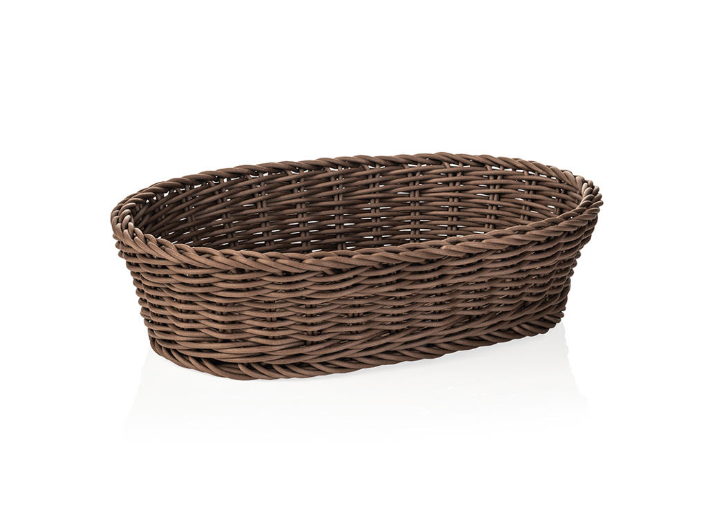 Bread Basket Brown 28x16x8 cm Weaver Pro