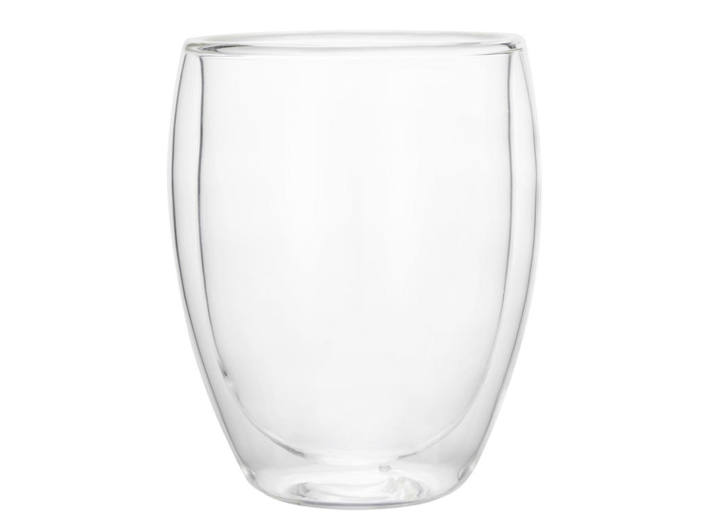 Glass 350ml Double-walled 2 pcs. Curved