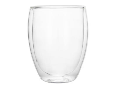 Glass 350ml Double-walled 2 pcs. Curved