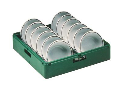 Dishwashing tray for deep plates GREEN
