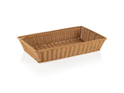 Basket Beige 1/1GN 53x32.5x10 cm Weaver Pr