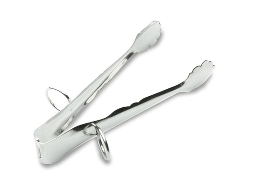 Cake tongs stainless with rings