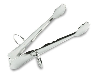 Cake tongs stainless with rings