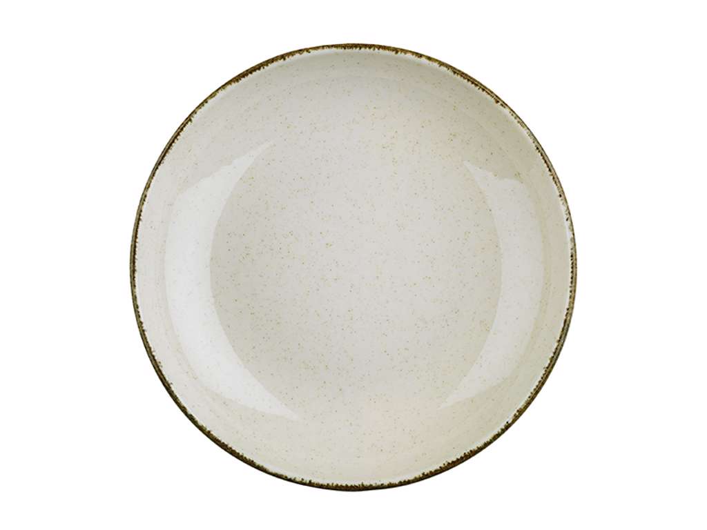 Plate deep Ø 21 cm Pearl Cream