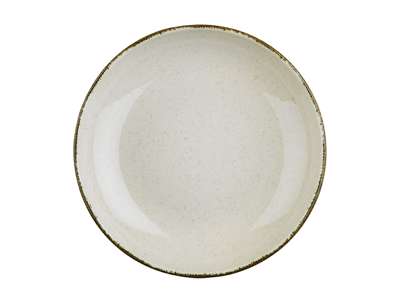 Plate deep Ø 21 cm Pearl Cream