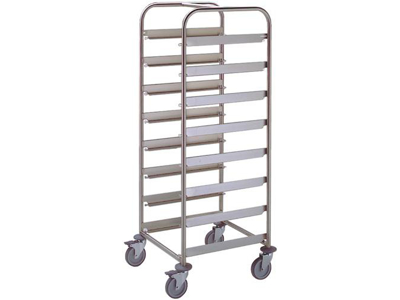 Basket cart for 8 baskets stackable