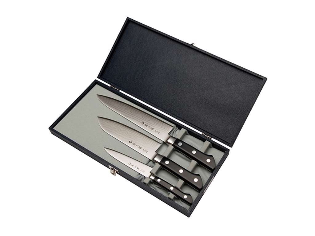 Tojiro Pro DP Knife Set, 3 pieces/37 layers