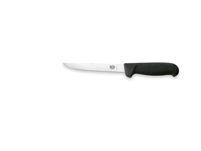 Boning knife, 15 cm, Victorinox Fibrox, black, straight blade
