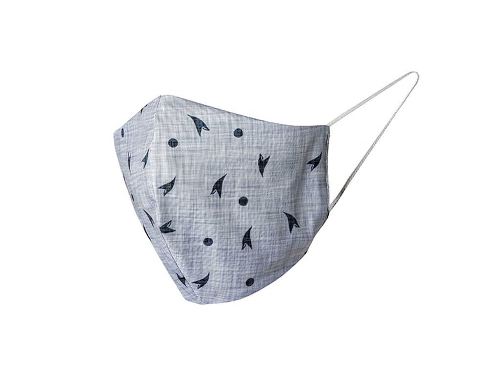 Face mask Gray M 22x13