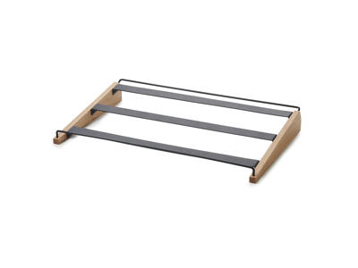 Tray Holder Bread 53x33.5 cm Black Metal/oak A Scene