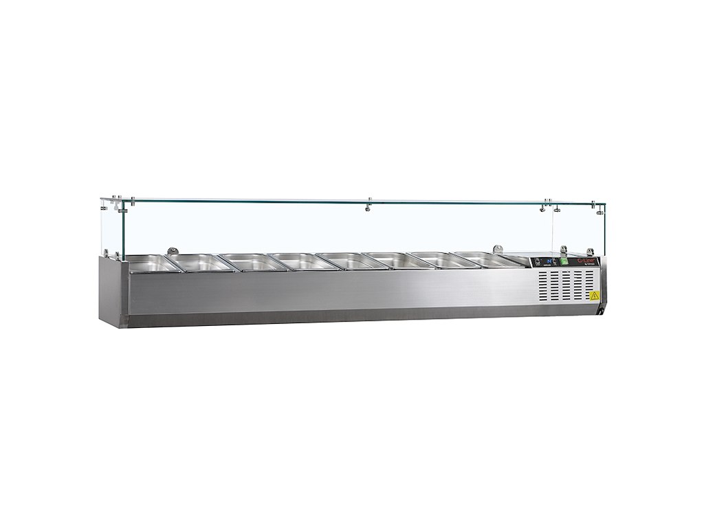 Køleopsats GN1/3 x8 RF m/ glas top