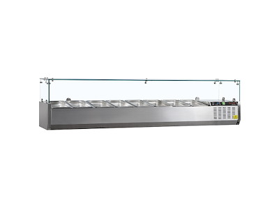 Køleopsats GN1/3 x8 RF m/ glas top