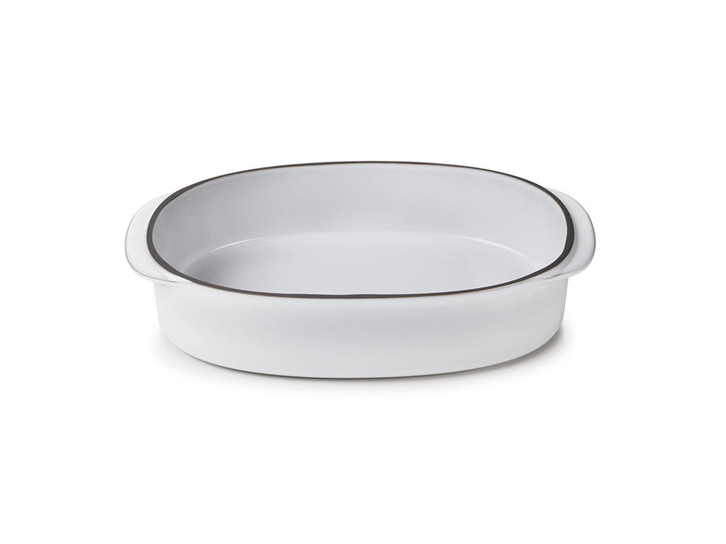 Oval Dish 26x18.5 cm White Caractere Culinaire