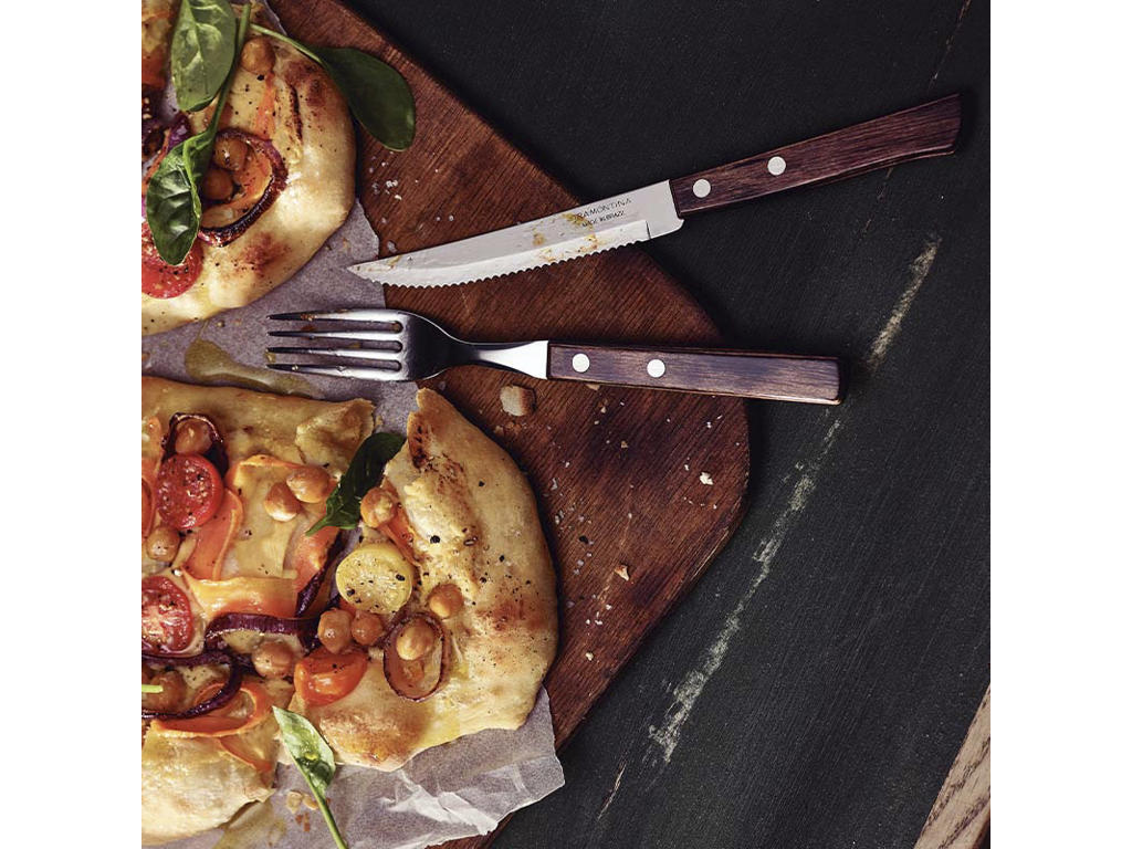 Steak Knife Brown in Polywood 210 mm