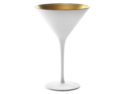 Cocktail Glass - Glass - White/Gold - 24cl - 172x116mm