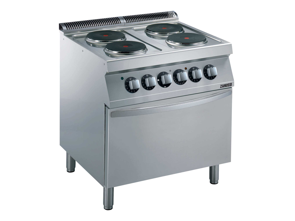 Stove 4 plates and electric oven electric 800 mm 700