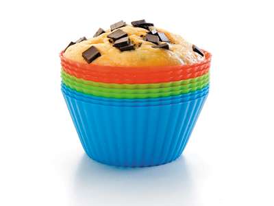 Muffin molds 12 pcs silicone Ø7 cm