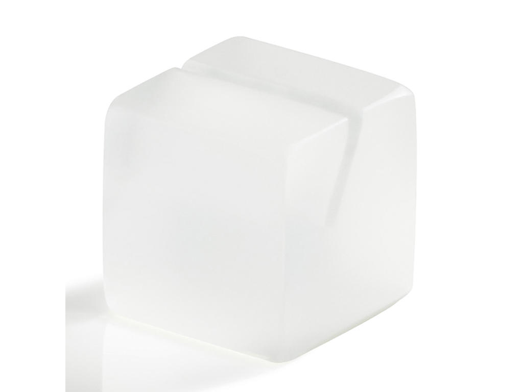 Menu holder 4x4 cm White Mealplak