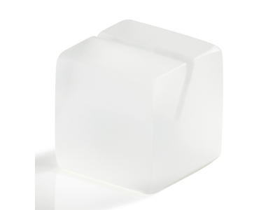 Menu holder 4x4 cm White Mealplak