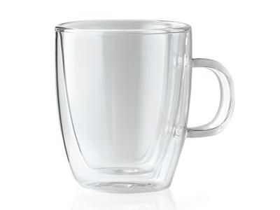 Glass w/handle 36cl Double-walled 2pcs Loun