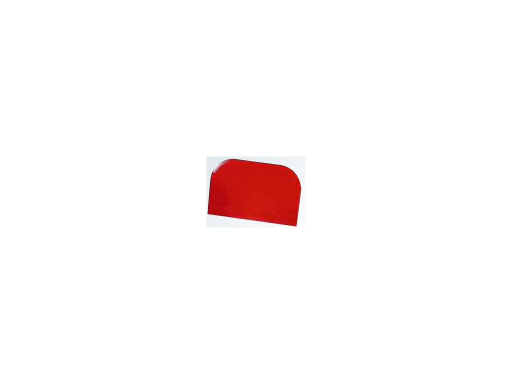 Dough Scraper Red 148 x 99mm square 2 round