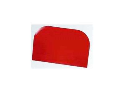 Dough Scraper Red 148 x 99mm square 2 round