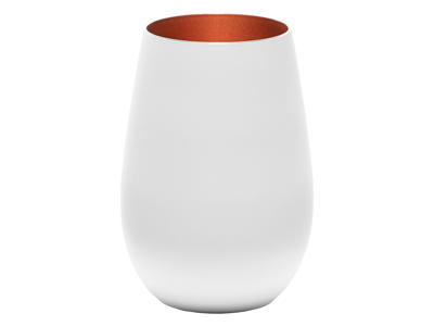 Water Glass with Glass White/Bronze Size 46.5cl - 120x64mm