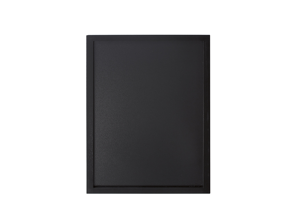 Board 40x60 cm black lacquered wood frame