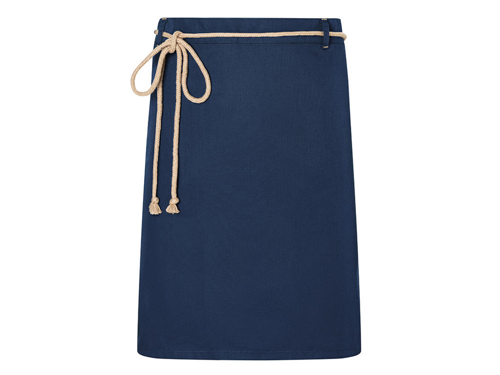 Apron with pocket and string Blue 90x55 cm