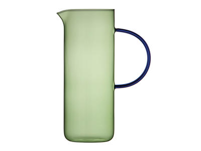 Jug Glass Torino 1.1 liter Green/Blue