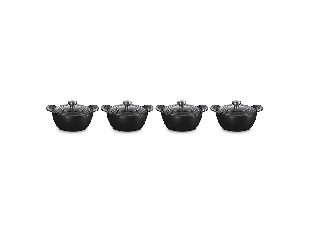Pot with Lid - Ø11cm - 4-pack - 3570g