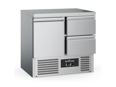 Refrigerated display case CombiSteel 1 door 2 drawers